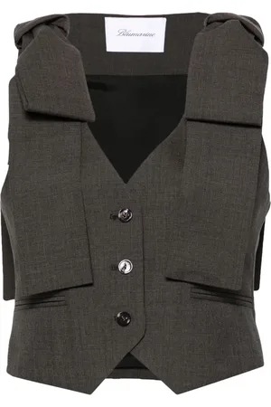 BLUMARINE Bow-detail vest