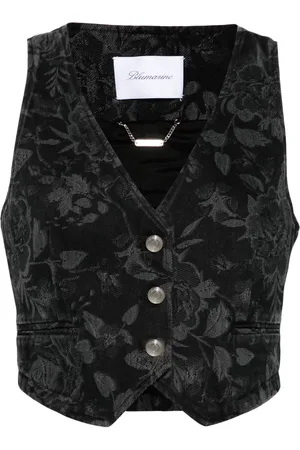 BLUMARINE Floral-pattern vest