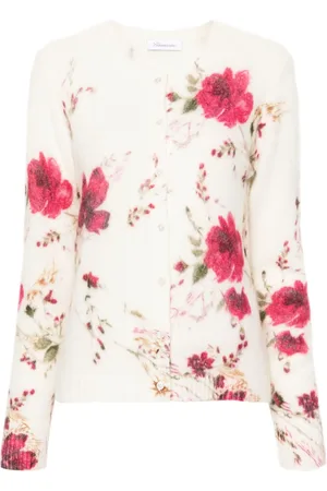 BLUMARINE Rose-print cardigan