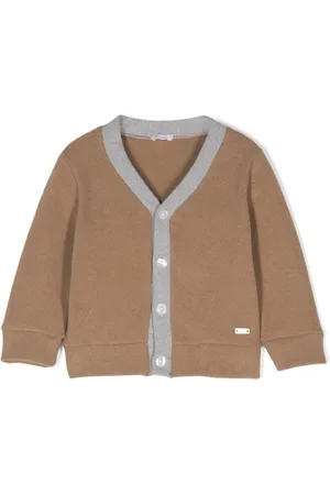 Le Bebé Enfant Logo-plaque cardigan