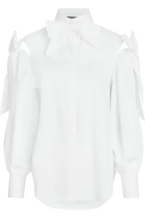 Karl Lagerfeld KL Studio bow-detail poplin shirt