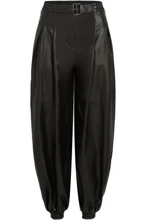 Karl Lagerfeld KL Studio Voluminous leather trousers