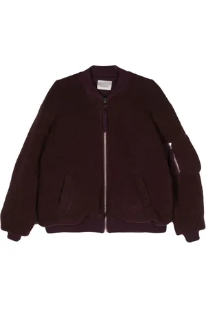 LANEUS Shearling bomber jacket