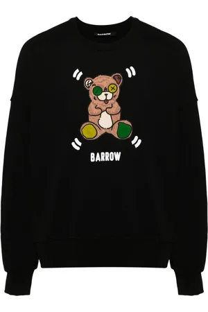 BARROW Flocked-logo sweatshirt