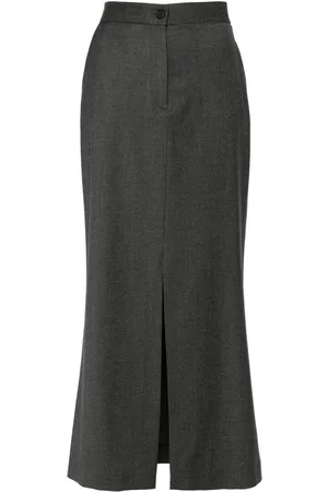 ANTONELLI Front-slit maxi skirt