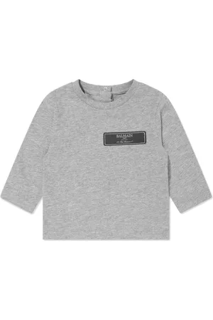 Balmain Logo-appliqu?? long-sleeve T-shirt