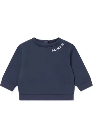 Balmain Logo-embroidered long-sleeve T-shirt