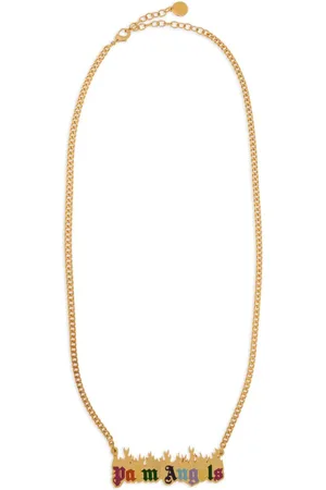 Palm Angels Logo-plate necklace