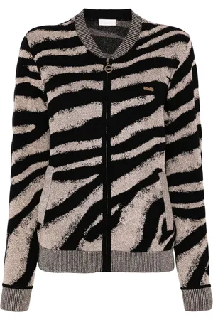 Liu Jo Zebra-jacquard cardigan