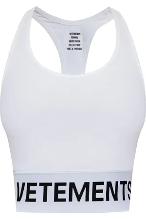 Vetements Logo-waistband tank top