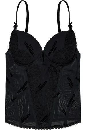 Vetements Logo-jacquard top