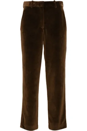 Circolo Velour tapered trousers