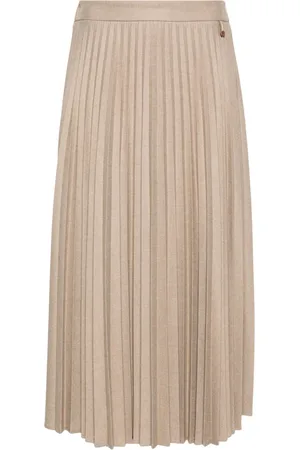 LORENA ANTONIAZZI Plissé midi skirt