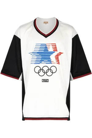 KITH Olympics Heritage mesh Darin warm up shirt