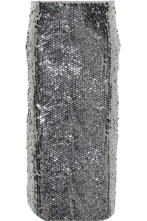 Maje Sequinned midi skirt