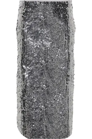 Maje Sequinned midi skirt