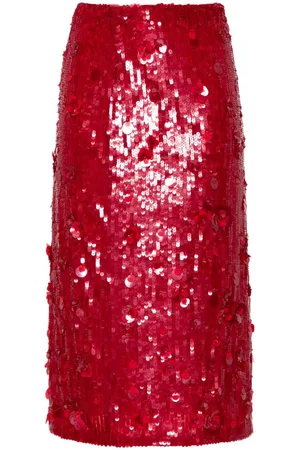 P.A.R.O.S.H. Glow midi skirt