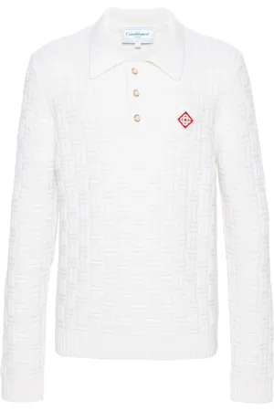 Casablanca Column stitch polo shirt