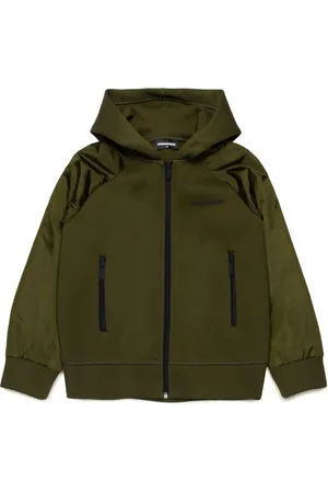 Dsquared2 Contrasting-sleeve fabric cotton jacket