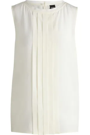HUGO BOSS Pleat-detailing top