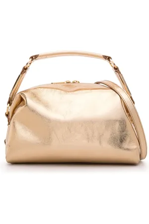 Sandro Metallic leather tote bag