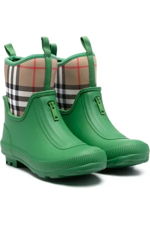 Burberry Vintage check zip-up rain boots