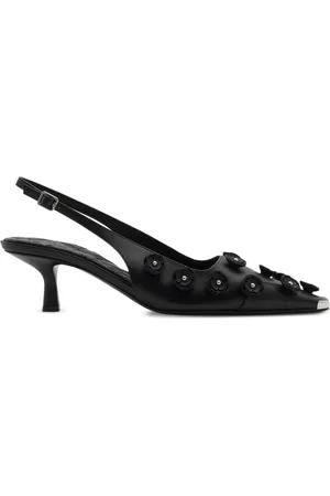 Burberry 50mm leather Chisel Flora slingback pumps