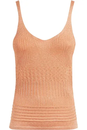 Missoni Metallic knitted tank top