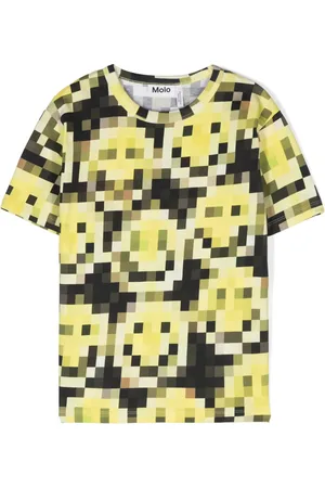 Molo Riley pixelated-print T-shirt
