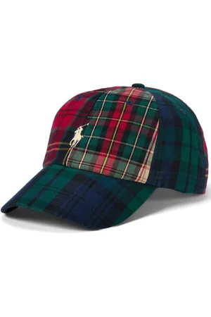 Ralph Lauren Plaid-pattern baseball cap