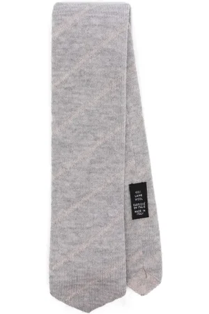 ELEVENTY Striped wool tie