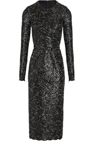 Giambattista Valli Sequinned tweed midi dress