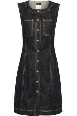 CHANEL 1997 sleeveless denim dress