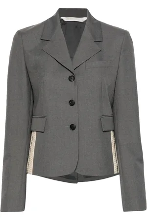 Palm Angels Crochet-panel jacket