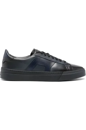 santoni Logo-debossed sneakers