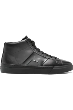 santoni Logo-debossed sneakers