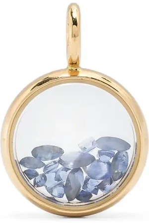 Aurélie Bidermann 18K yellow Mini Chivor sapphire pendant
