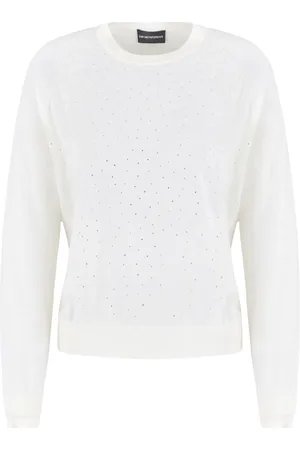 Emporio Armani Rhinestone-embellishment wool sweater