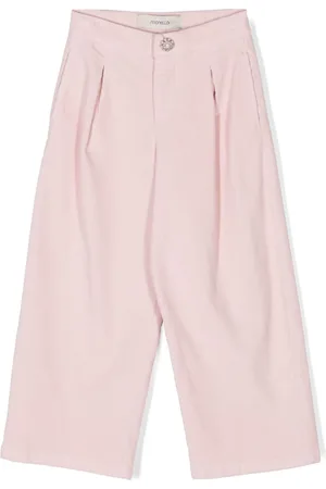 Simonetta Rhinestone-button trousers