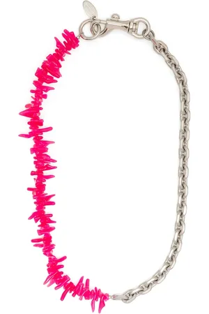 DOUBLET Bead-embellished necklace