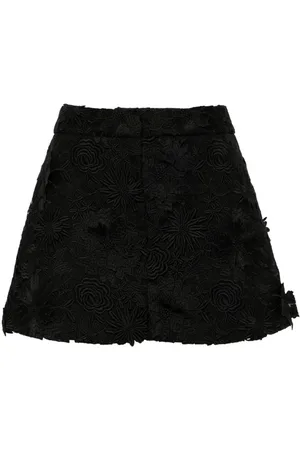 GIUSEPPE DI MORABITO Floral-guipure mini skirt