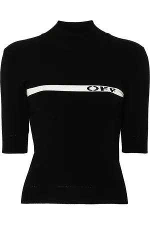 OFF-WHITE Logo-intarsia T-shirt