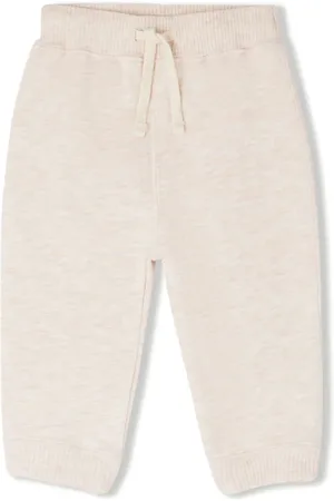 BONPOINT Bambo mélange-effect trousers