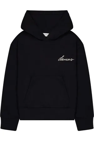LANEUS Logo-embroidered hoodie