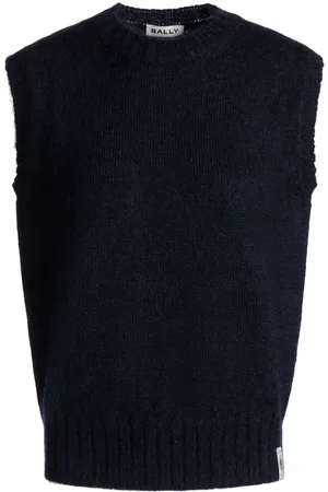 Bally Logo-patch knitted top