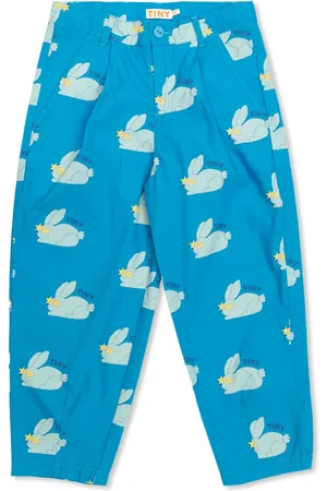 Tiny Cottons Rabbit mofit pleated trousers