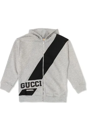 Gucci Logo-embroidered cotton hoodie