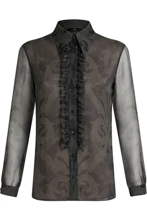 Etro Printed ruched shirt