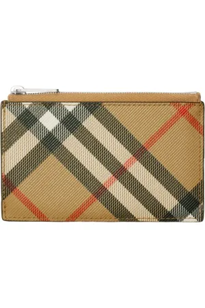 Burberry Checkered zip-up cardholder