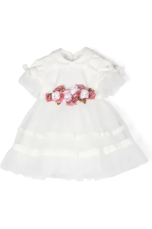COLORICHIARI Floral-appliqu?? dress